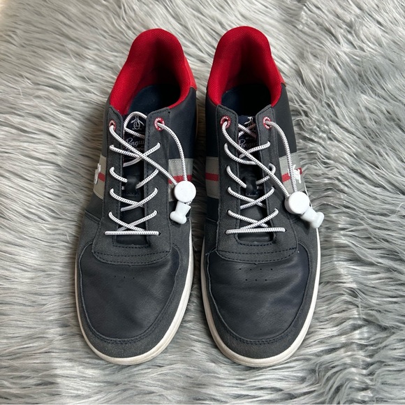 Original Penguin Charcoal and Crimson Sneakers - Picture 1 of 7